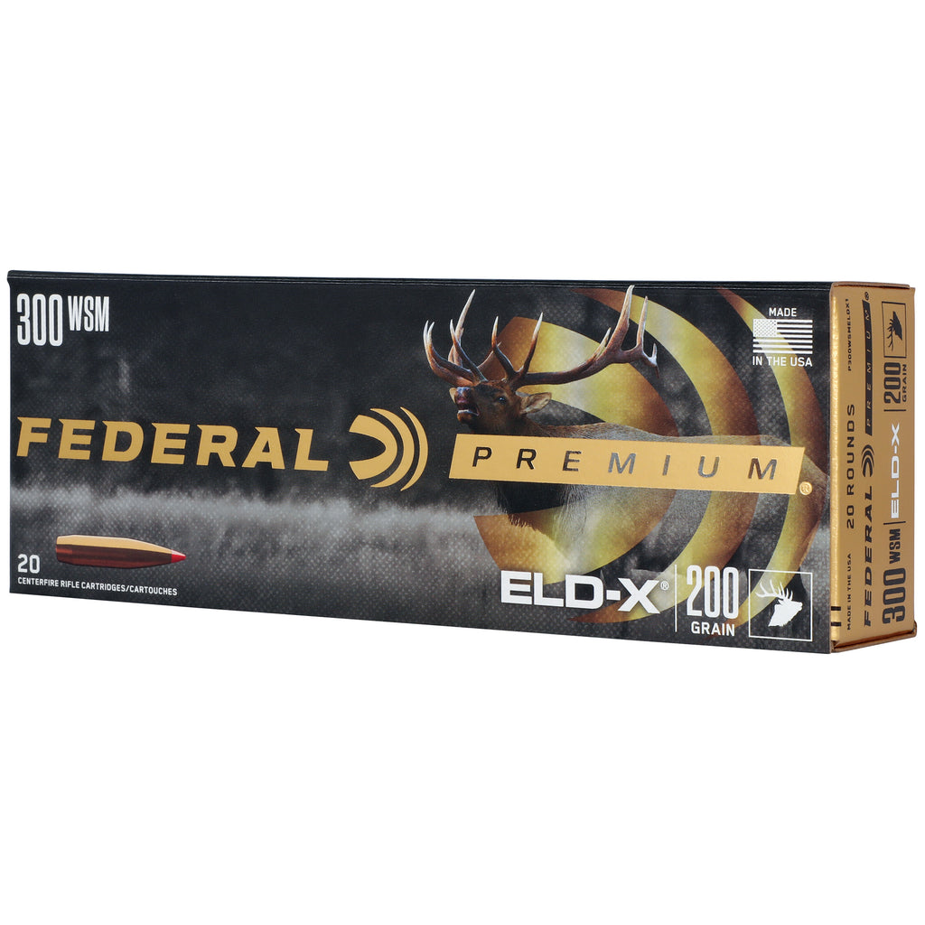 Federal Premium 300 Winchester Short Magnum 200-Grain ELD-X Polymer Tip Hunting Bullets (20 Pack)