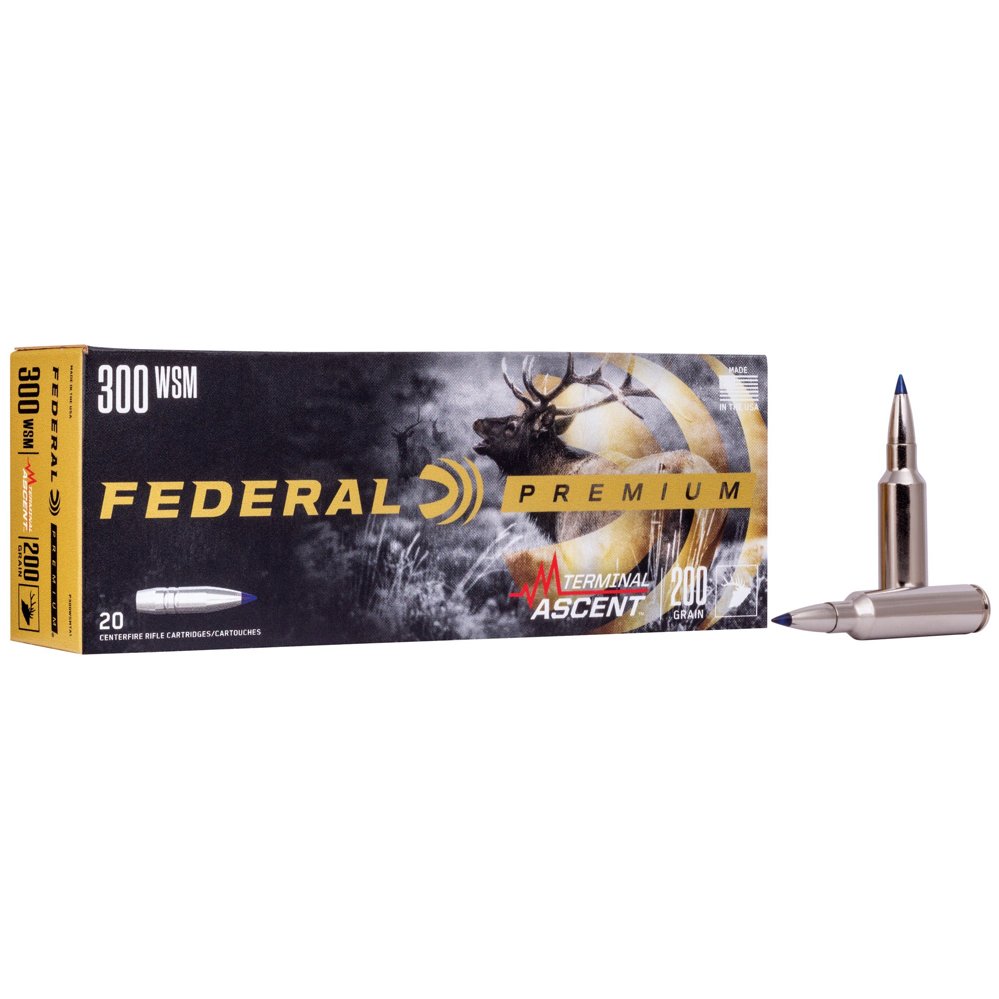 Federal Premium Terminal Ascent 200-Grain 300 Winchester Short Magnum Ammunition - 20 Rounds