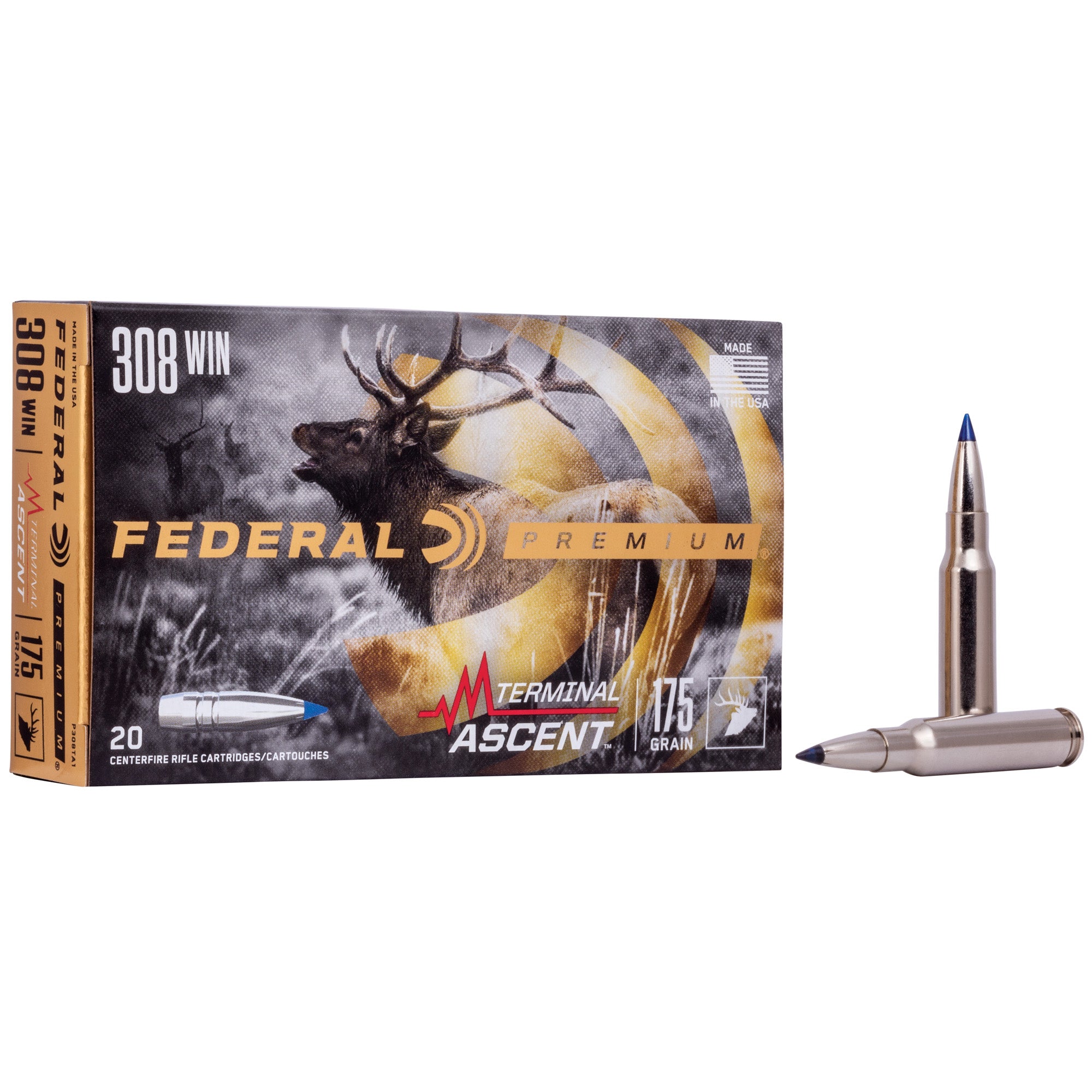 Federal Premium Swift Scirocco II 175 Grain .308 Winchester Terminal Ascent Ammo - 20 Rounds