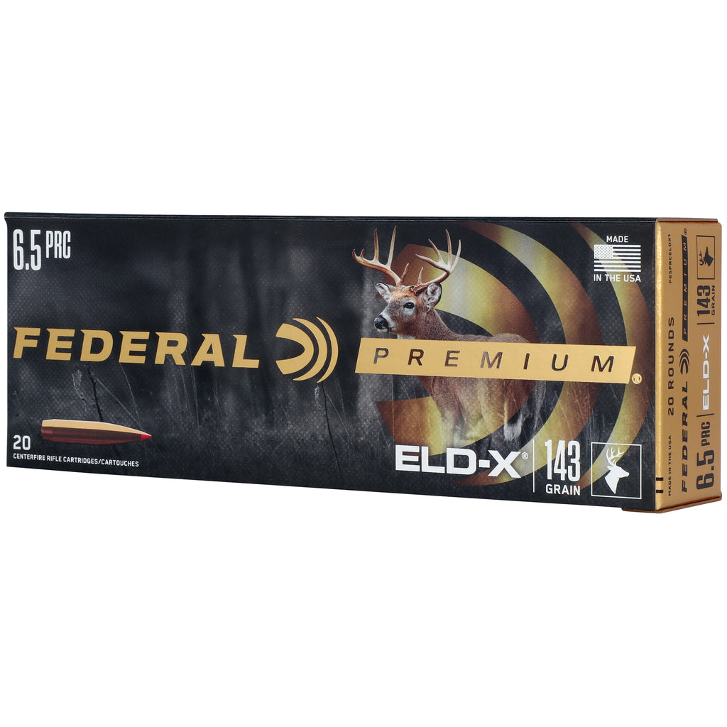 Federal Premium 6.5 PRC ELD-X Polymer Tip Hunting Bullets (143 Grain, Box of 20)