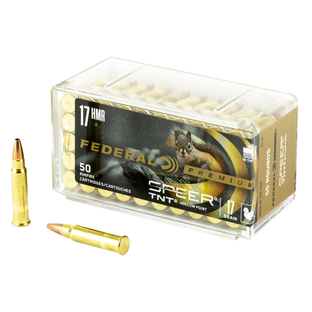 Federal Premium VShok .17 HMR 17-Grain Speer TNT Ammunition - 50 Rounds per Box