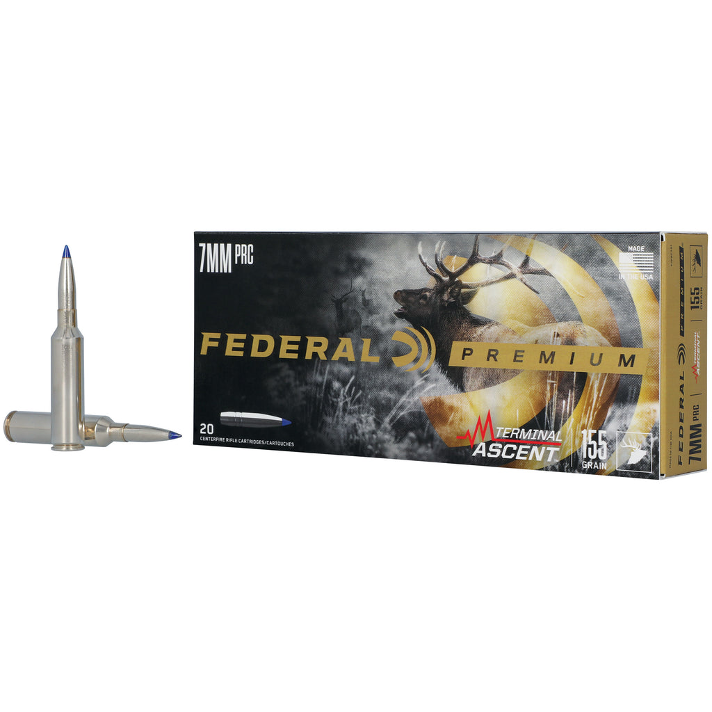 Federal Premium Terminal Ascent 7mm PRC 155 Grain Hunting Ammo - 20 Rounds