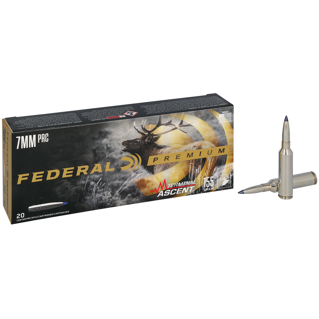 Federal Premium Terminal Ascent 7mm PRC 155 Grain Hunting Ammo - 20 Rounds