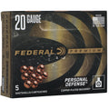 Federal Personal Defense 20 Gauge 2.75-inch 2 Buckshot with FliteControl Wad System (Part Number: PD204 2B)