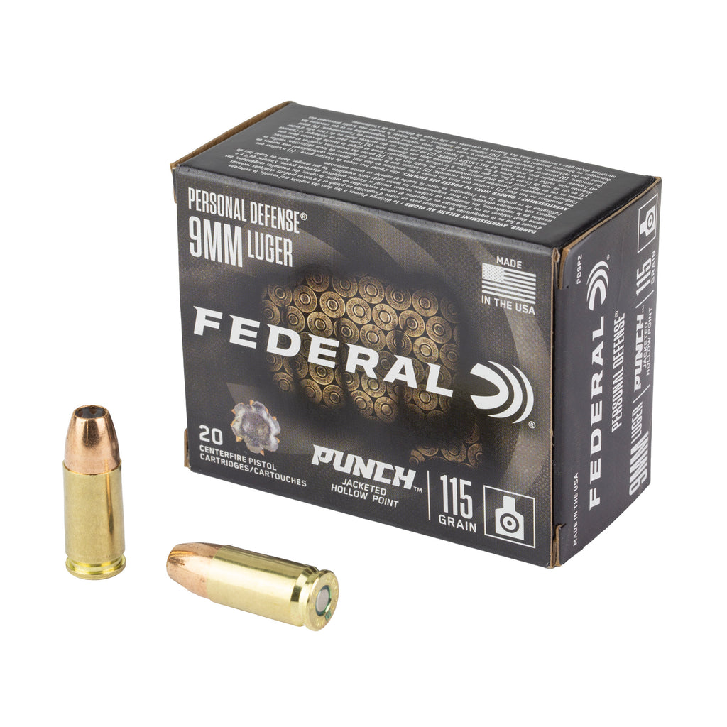 Federal Punch 9mm 115 Grain Hollow Point Ammunition – Reliable Personal Defense