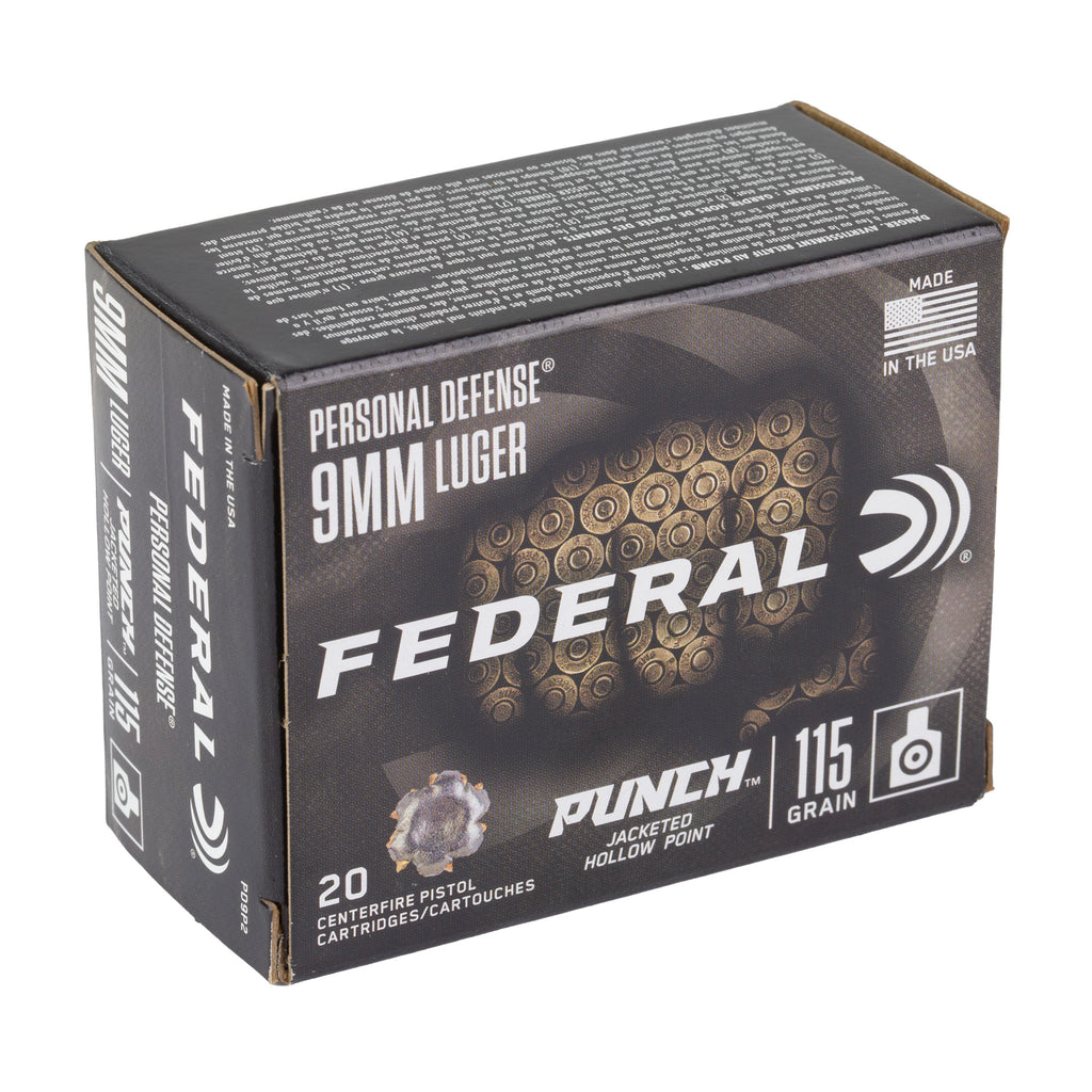 Federal Punch 9mm 115 Grain Hollow Point Ammunition – Reliable Personal Defense