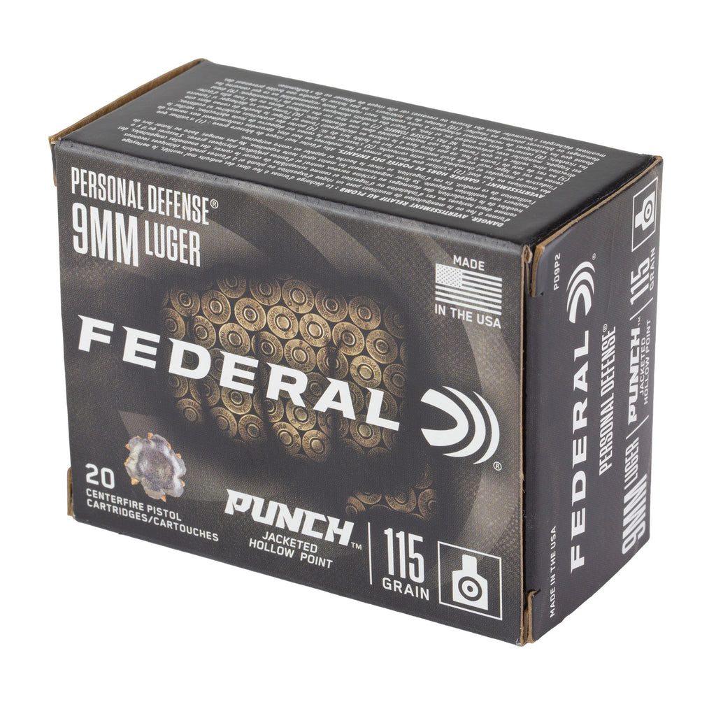 Federal Punch 9mm 115 Grain Hollow Point Ammunition – Reliable Personal Defense