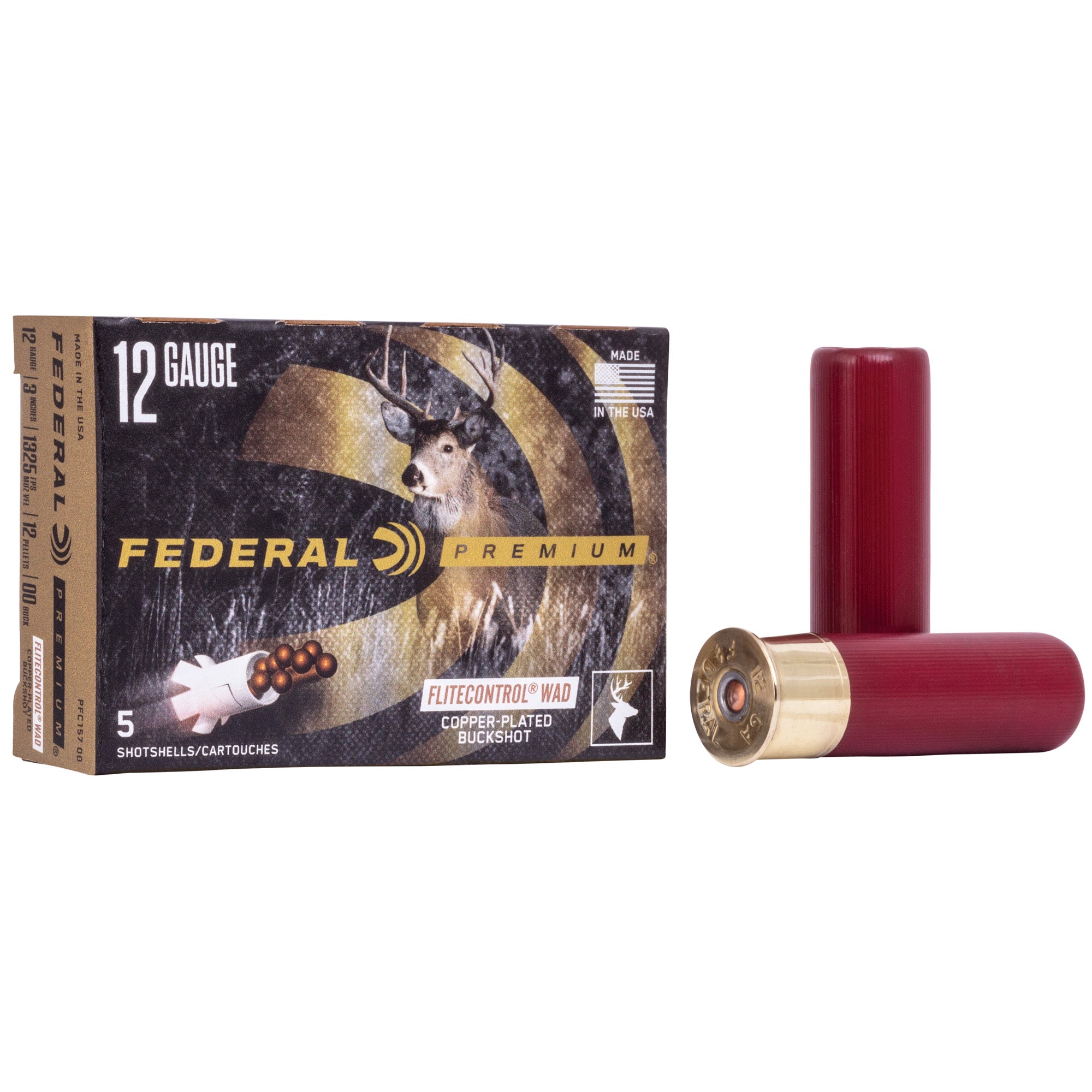 Federal Premium 12 Gauge 00 Buckshot with FliteControl Wad - High-Performance Hunting Load