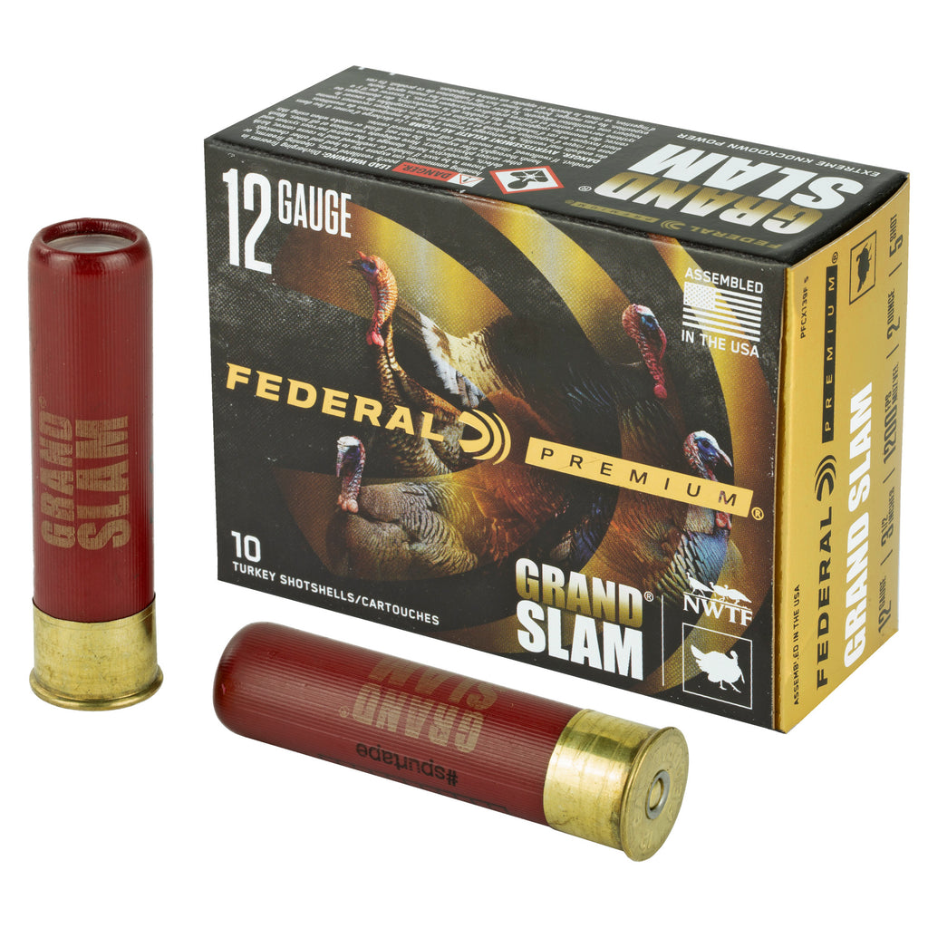 Federal Premium Grand Slam 12 Gauge 3.5-Inch Shotshells with #5 Shot, 2 oz, 10 Rounds