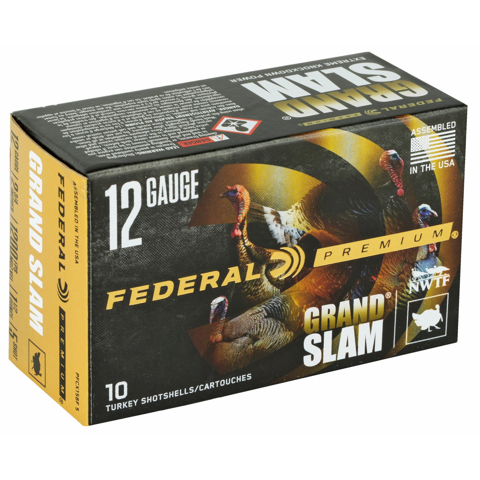 Federal Premium Grand Slam 12 Gauge #5 1.5 oz Shotshell for Turkey Hunting