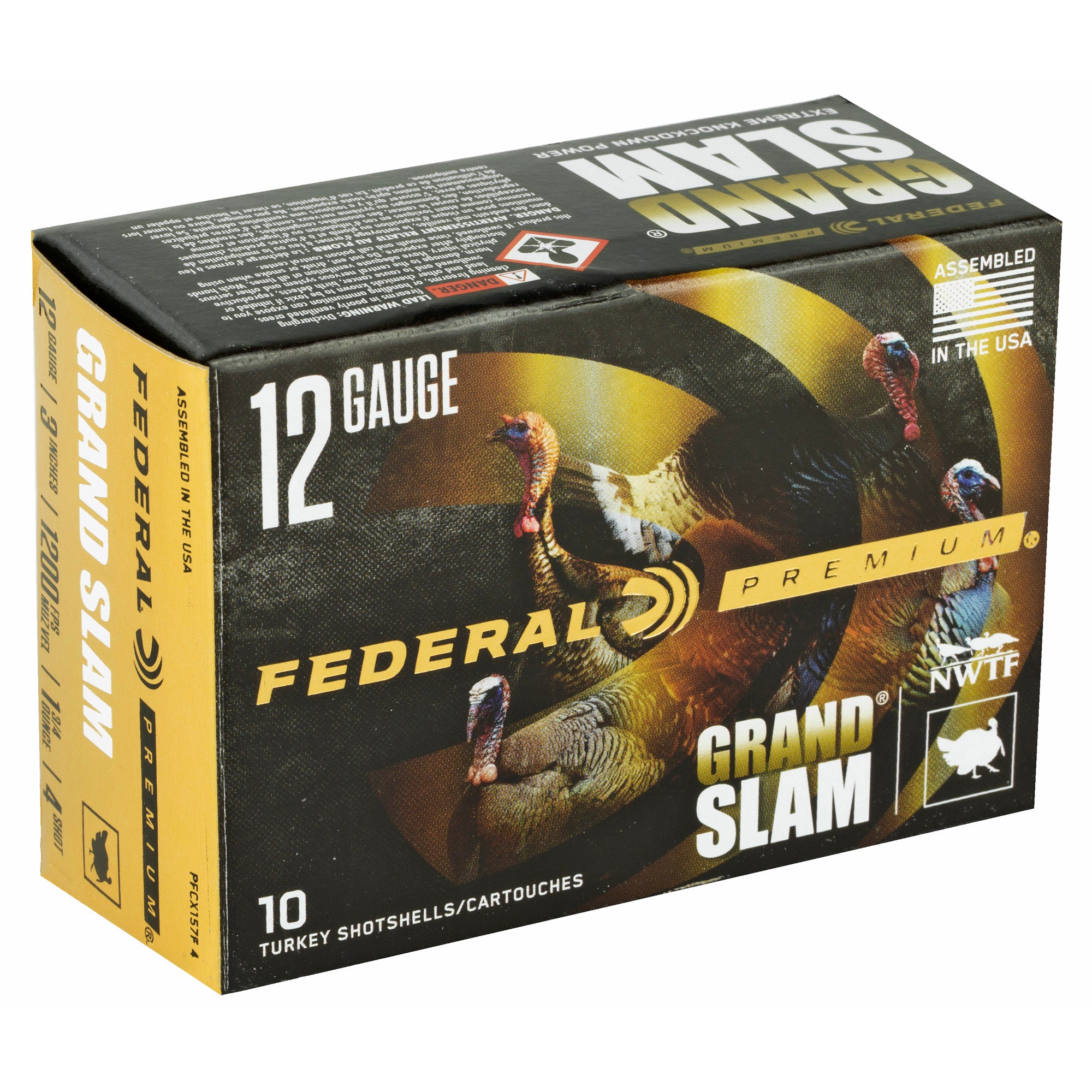 Federal Premium Grand Slam 12 Gauge 3-inch #4 Shot, 1.75 oz, 10 Rounds