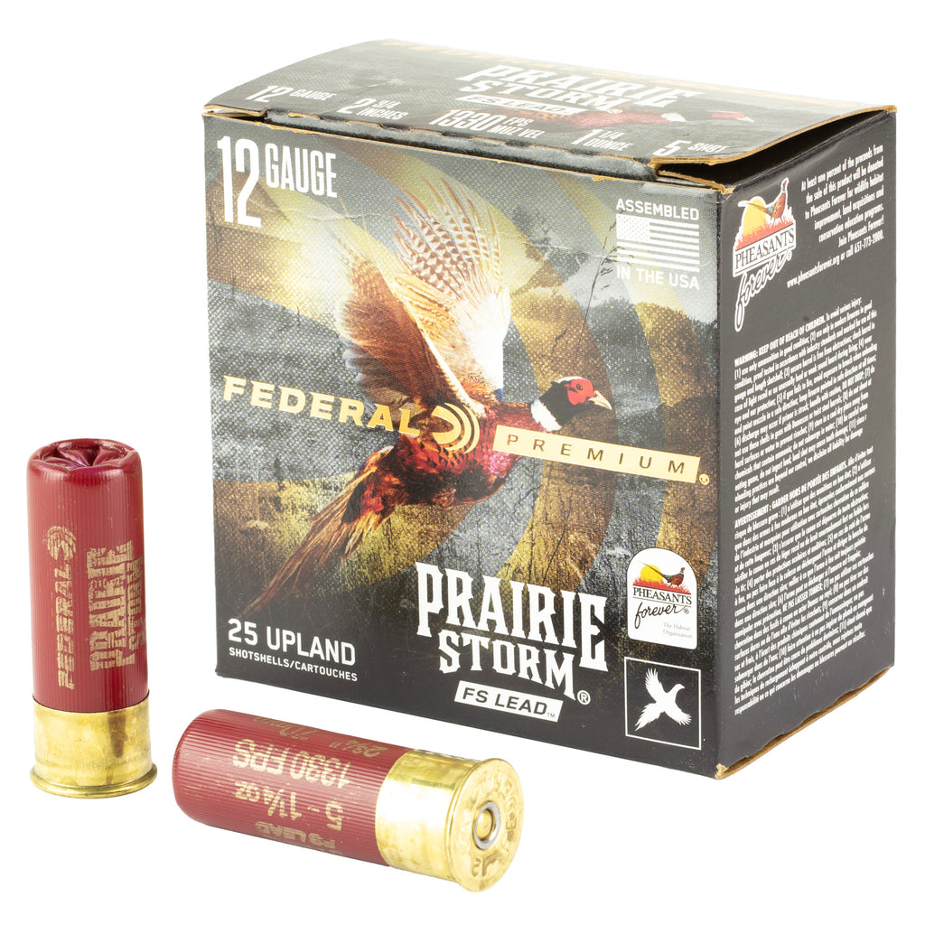 Federal Prairie Storm 12 Gauge 2.75-Inch #5 Partition Shotshells - 25 Rounds per Box
