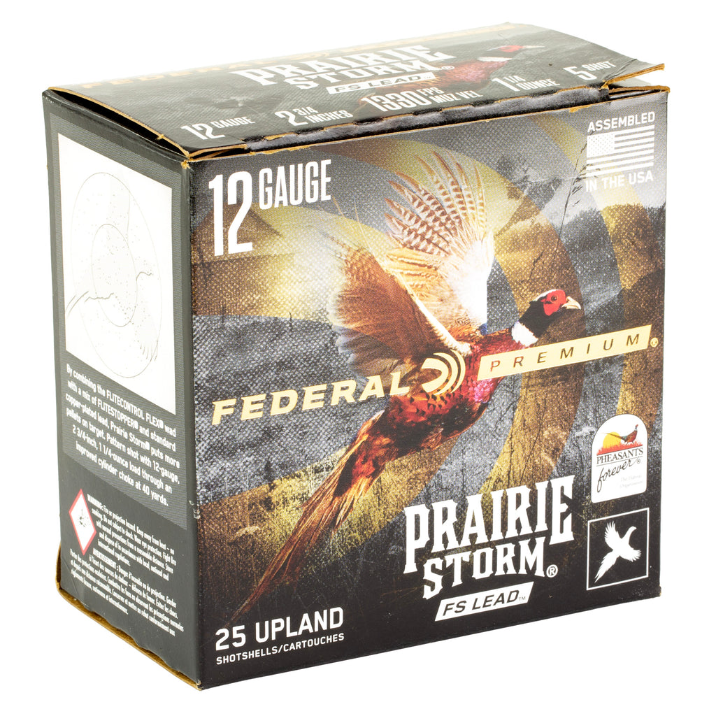 Federal Prairie Storm 12 Gauge 2.75-Inch #5 Partition Shotshells - 25 Rounds per Box