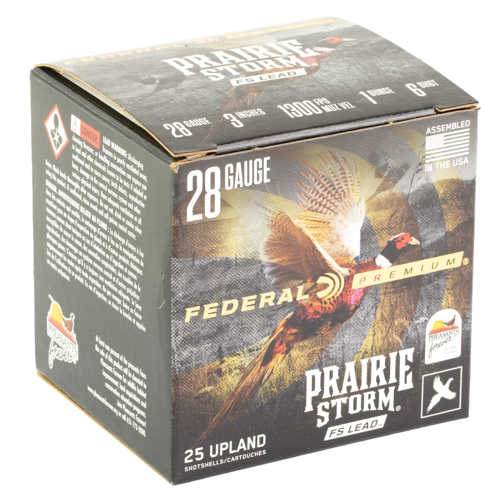 Federal Prairie Storm 28 Gauge 3-Inch 7/8 oz #6 Partition Shotshells - 25 Rounds