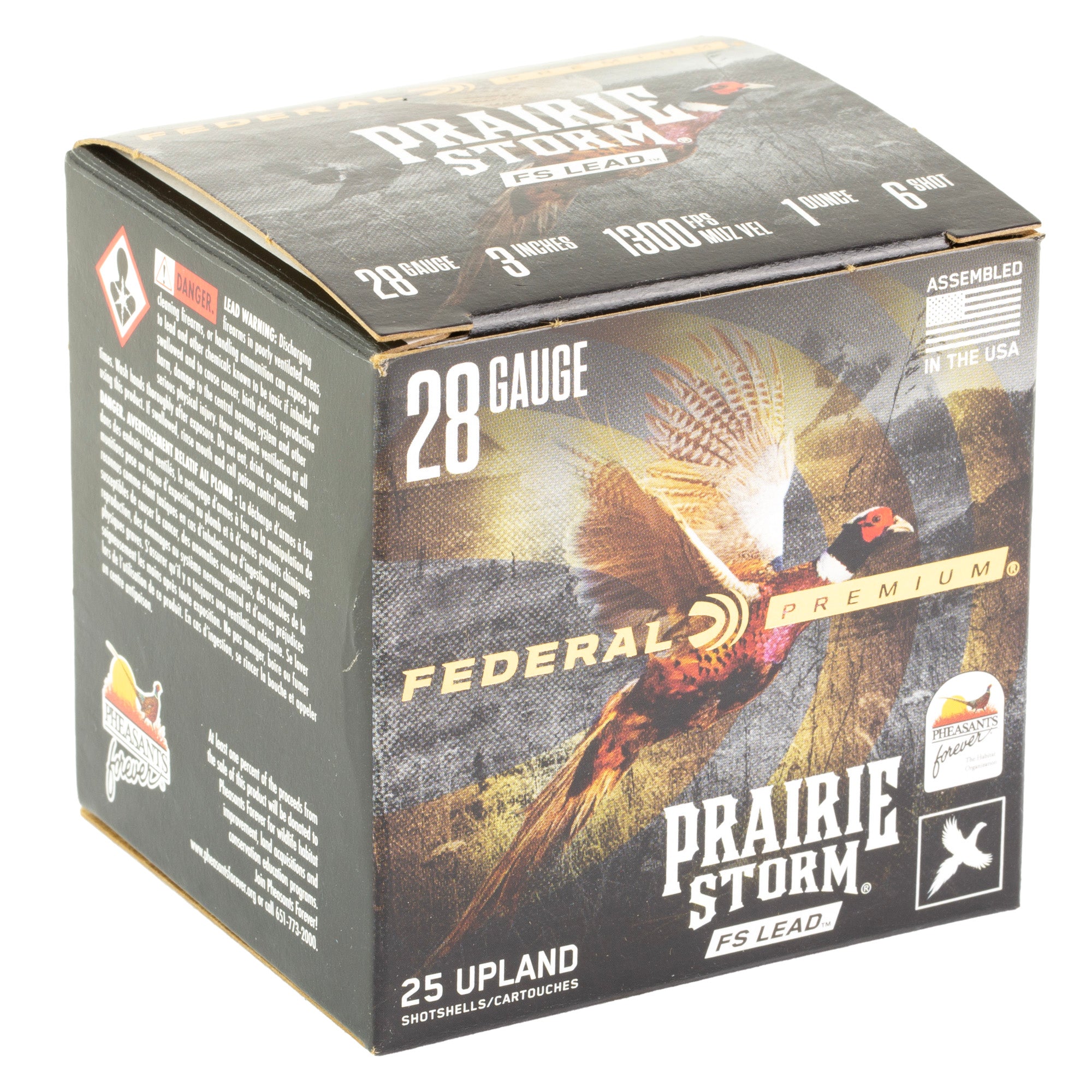 Federal Prairie Storm 28 Gauge 3-Inch 7/8 oz #6 Partition Shotshells - 25 Rounds