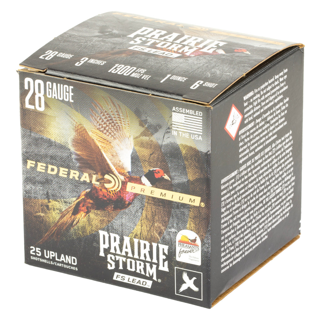 Federal Prairie Storm 28 Gauge 3-Inch 7/8 oz #6 Partition Shotshells - 25 Rounds