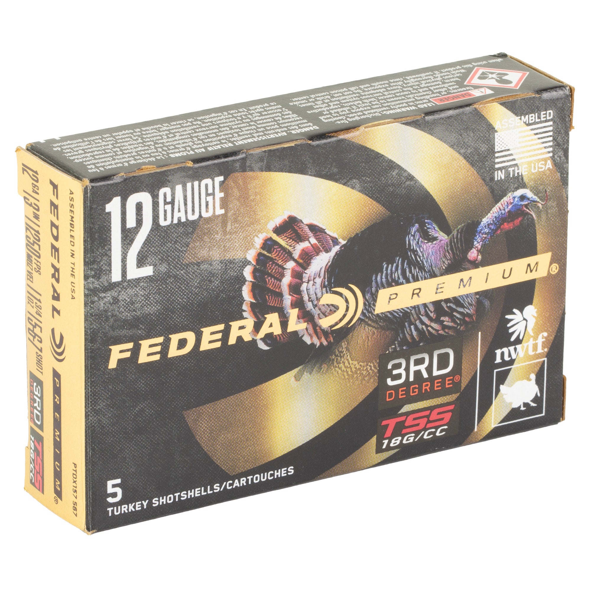 Federal Premium 3rd Degree 12 Gauge Shotshells with FLITECONTROL FLEX Wad (5 Rounds per Box)