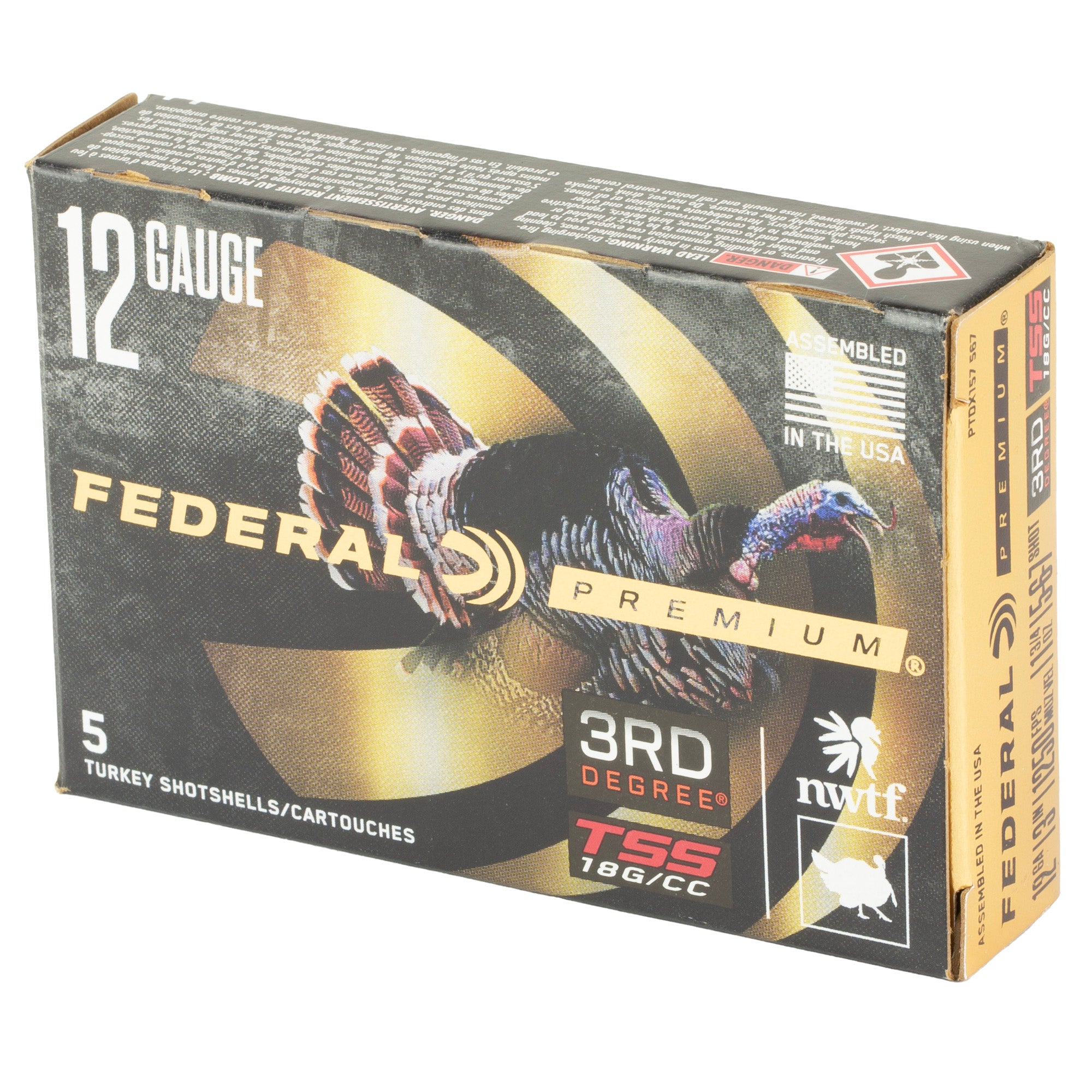Federal Premium 3rd Degree 12 Gauge Shotshells with FLITECONTROL FLEX Wad (5 Rounds per Box)
