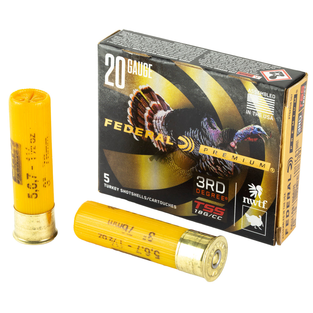 Federal 3rd Degree 20 Gauge Shotshell – 1-7/16 oz, 3-Stage Payload for Versatile Hunting Performance