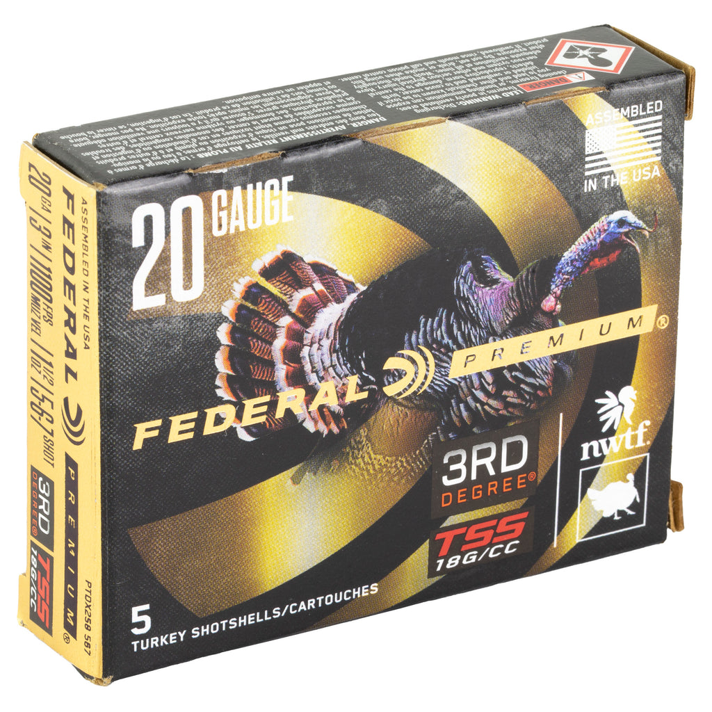 Federal 3rd Degree 20 Gauge Shotshell – 1-7/16 oz, 3-Stage Payload for Versatile Hunting Performance