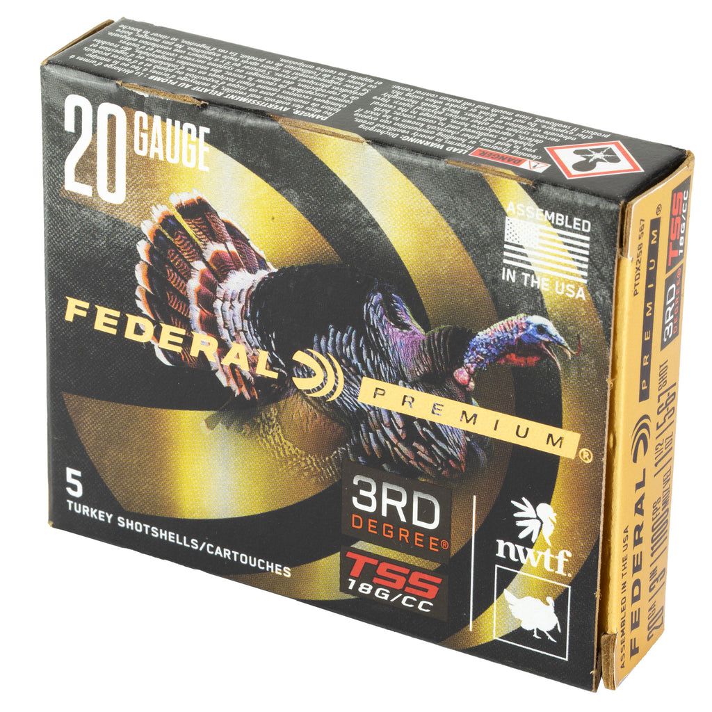 Federal 3rd Degree 20 Gauge Shotshell – 1-7/16 oz, 3-Stage Payload for Versatile Hunting Performance