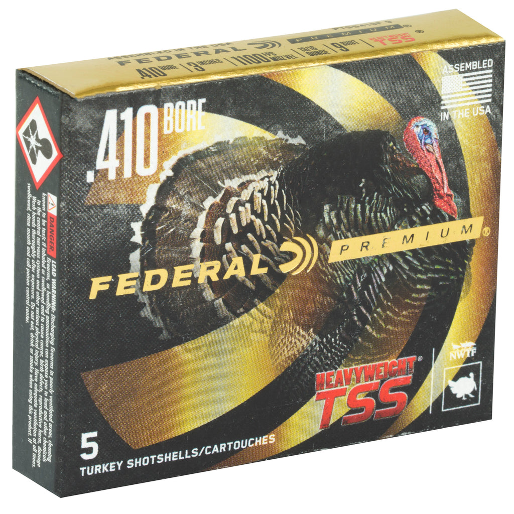 Federal Heavyweight TSS 410 Bore 3-Inch #9 Shotshells - 13/16 oz, 5 Rounds per Box