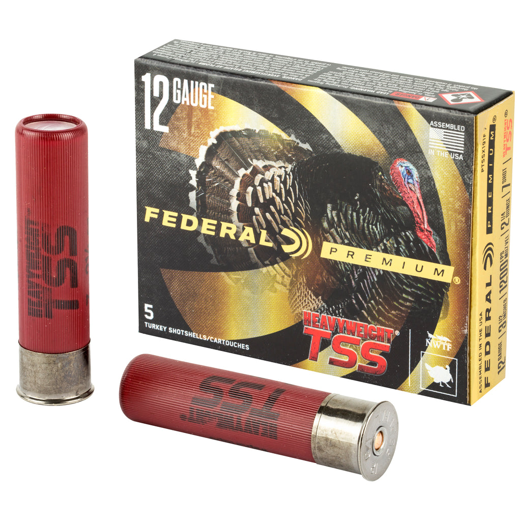 Federal Heavyweight TSS 12 Gauge 3.5-Inch #7 Shot – 2 1/4 oz, Pack of 5