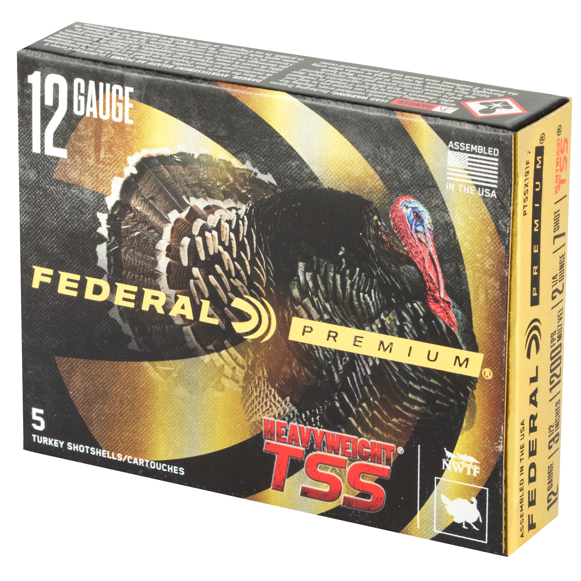 Federal Heavyweight TSS 12 Gauge 3.5-Inch #7 Shot – 2 1/4 oz, Pack of 5