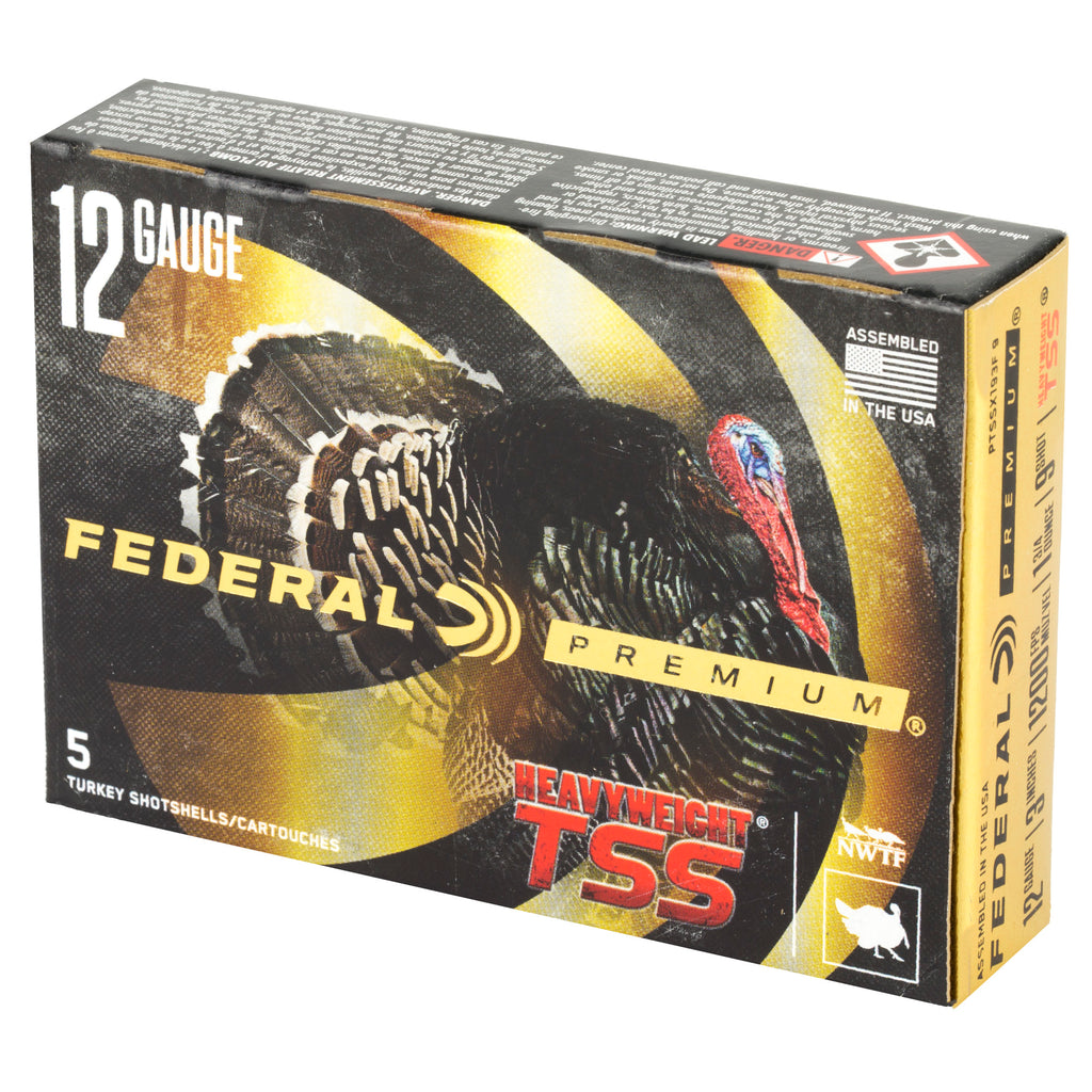 Federal Heavyweight TSS 12 Gauge #9 Shot – 1 3/4 oz, 5 Rounds per Box