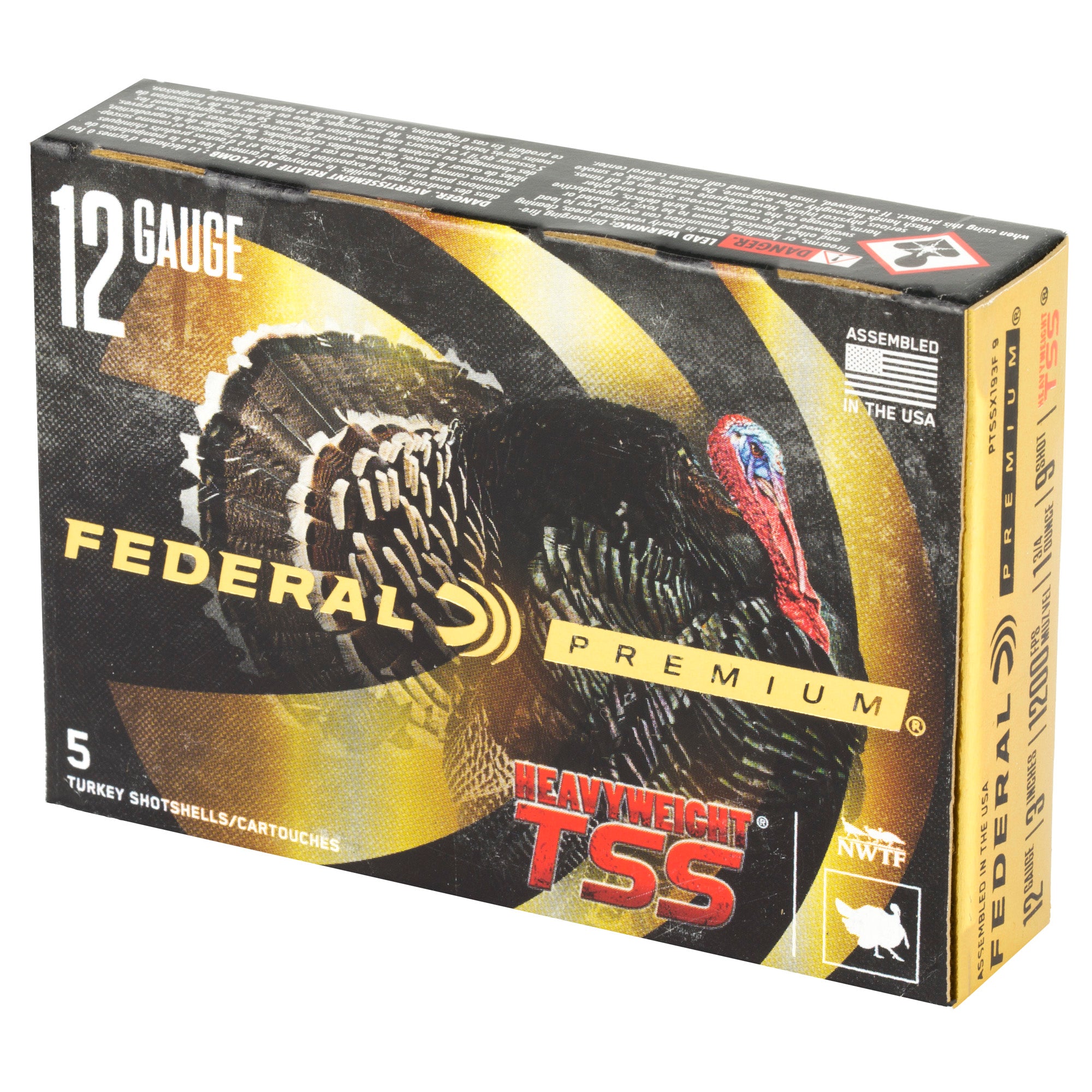 Federal Heavyweight TSS 12 Gauge #9 Shot – 1 3/4 oz, 5 Rounds per Box