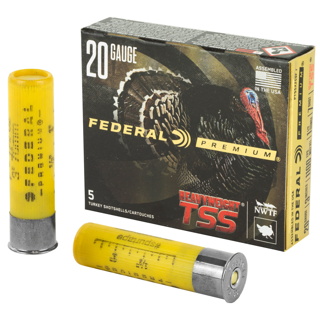 Federal Heavyweight TSS 20 Gauge #7 Shotshells – 1 1/2 oz, 5 Rounds per Box