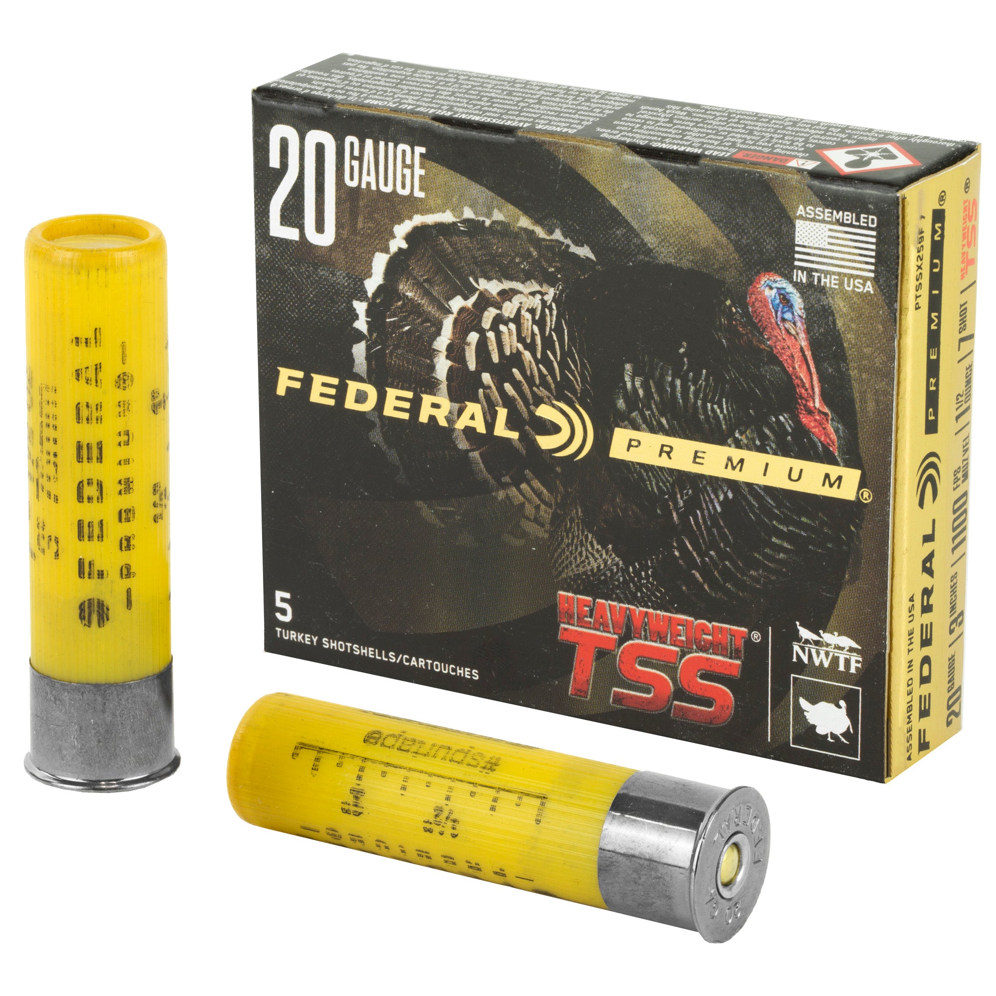 Federal Heavyweight TSS 20 Gauge #7 Shotshells – 1 1/2 oz, 5 Rounds per Box