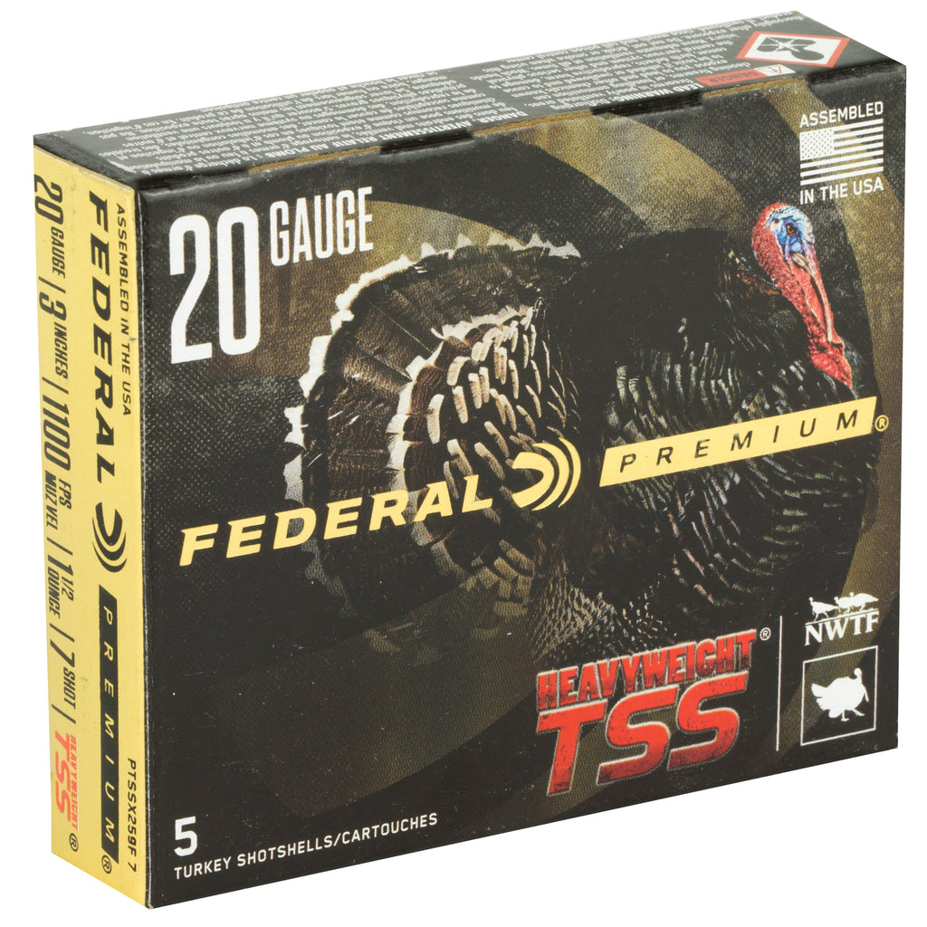 Federal Heavyweight TSS 20 Gauge #7 Shotshells – 1 1/2 oz, 5 Rounds per Box