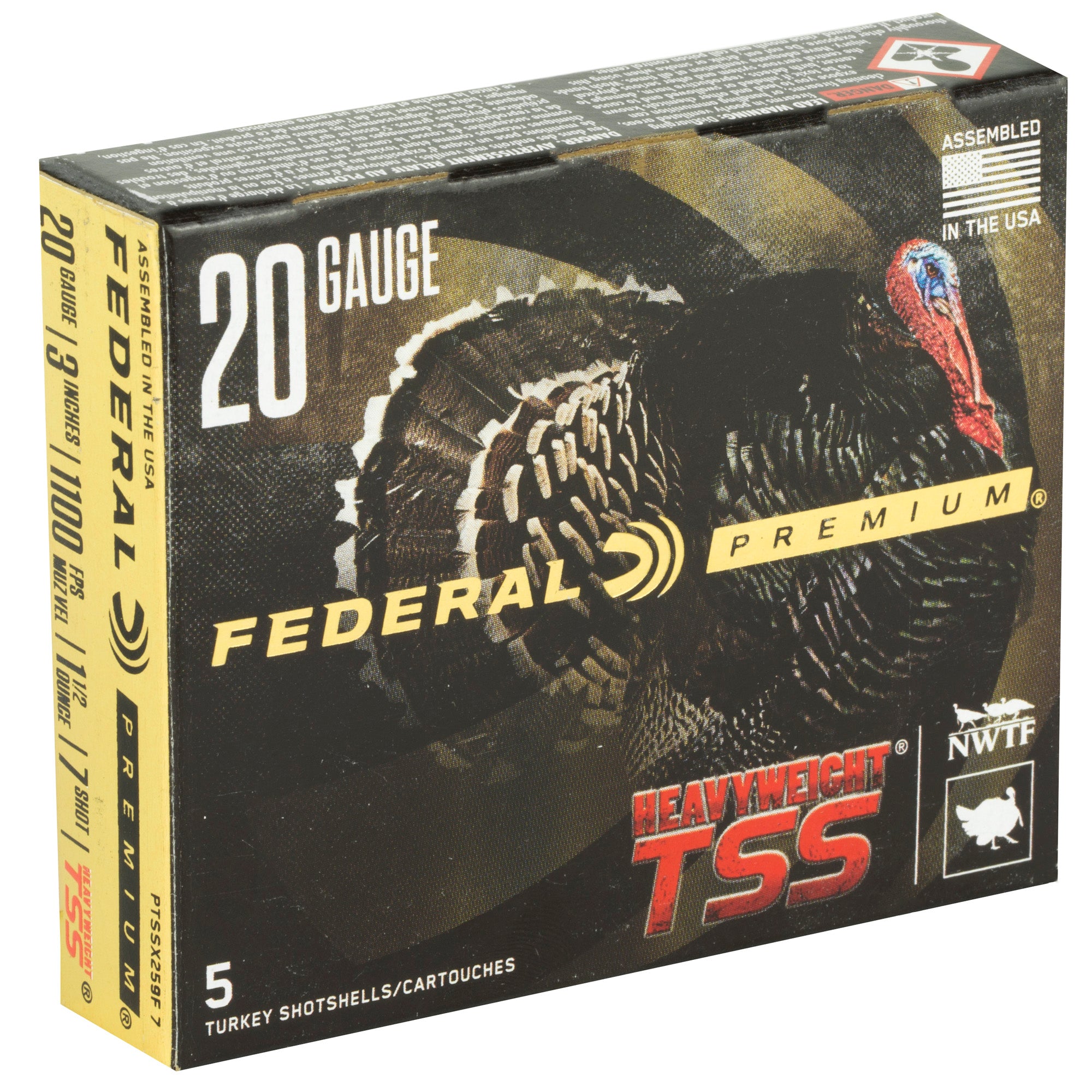 Federal Heavyweight TSS 20 Gauge #7 Shotshells – 1 1/2 oz, 5 Rounds per Box