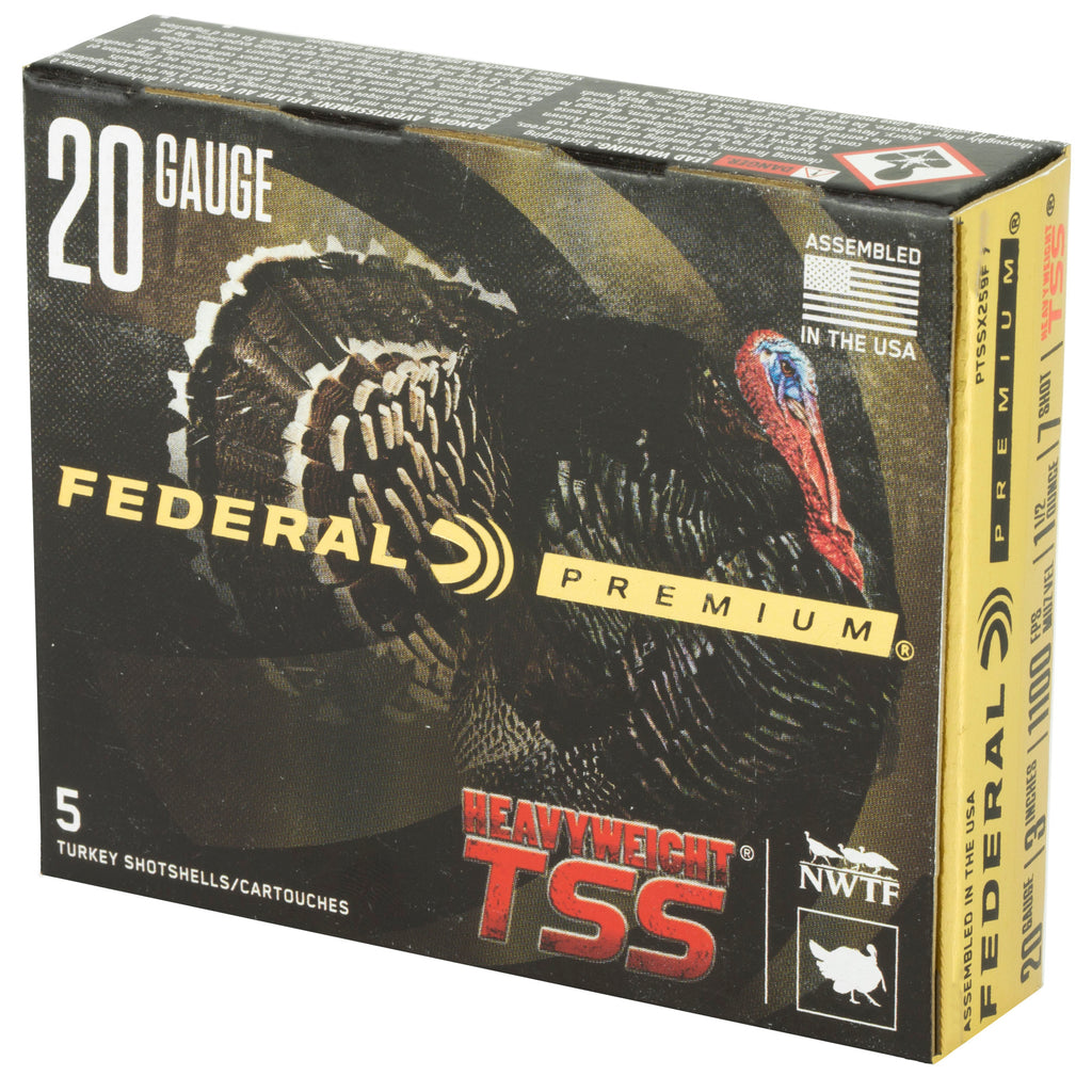 Federal Heavyweight TSS 20 Gauge #7 Shotshells – 1 1/2 oz, 5 Rounds per Box