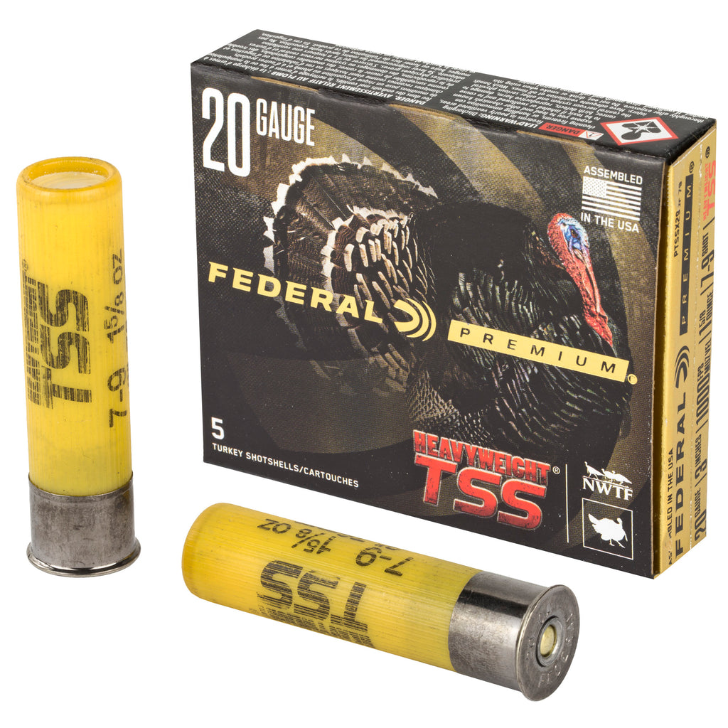 Federal Heavyweight TSS 20 Gauge Shotgun Ammunition - 1 5/8 oz, #7 & #9 Pellets, 50 Rounds Case