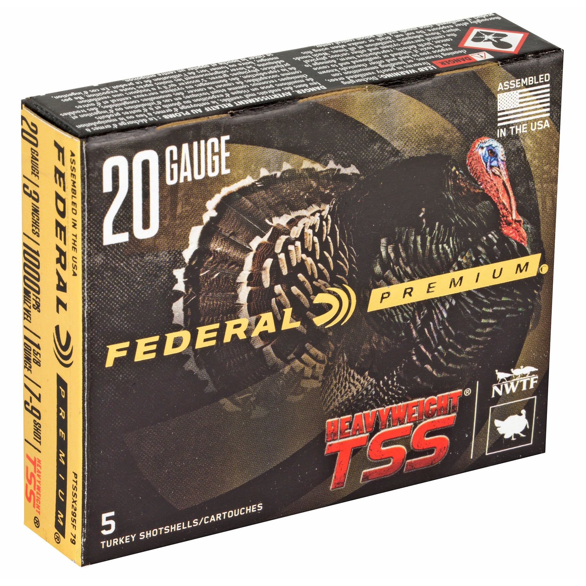 Federal Heavyweight TSS 20 Gauge Shotgun Ammunition - 1 5/8 oz, #7 & #9 Pellets, 50 Rounds Case