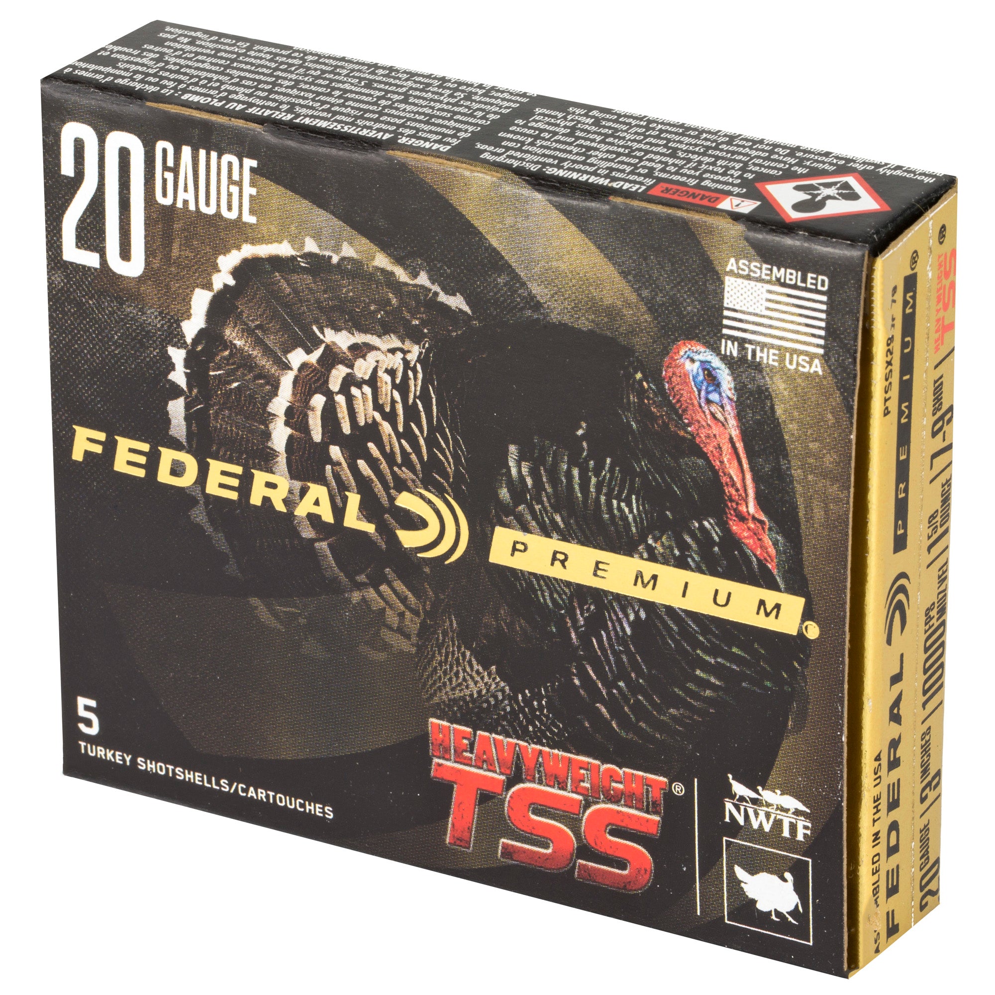 Federal Heavyweight TSS 20 Gauge Shotgun Ammunition - 1 5/8 oz, #7 & #9 Pellets, 50 Rounds Case