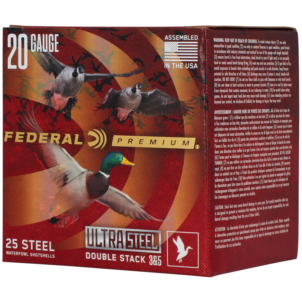 Federal Premium Ultra Steel 20 Gauge 3-inch 1 oz Steel Shot Shells (Part #PWUX209 35)