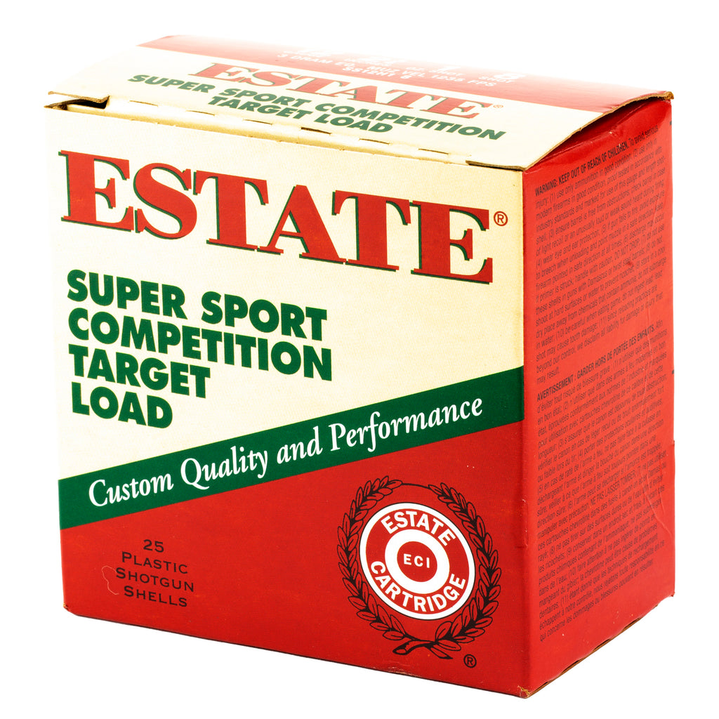 Federal Estate SS 12 Gauge 2.75-Inch Shotgun Shells – 1 oz #8 Shotshells, 25 per Box