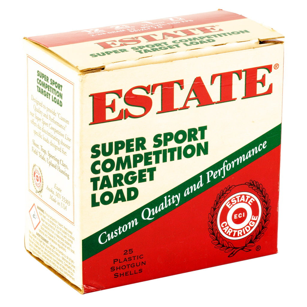Federal Estate 12 Gauge 2 3/4 Inch Shotgun Shells – 1 oz #7.5 Shots, 25 Rounds per Box
