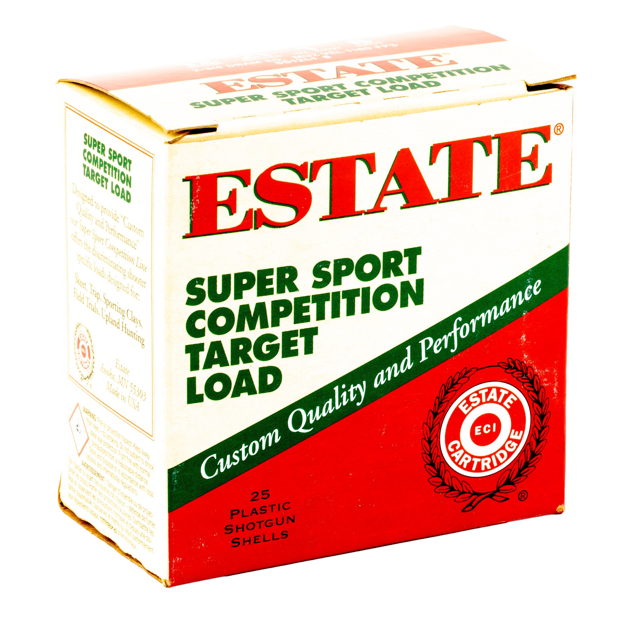 Federal Estate 12 Gauge 2.75 Inch #8 Shotgun Shells - 1 oz, 25 Rounds per Box