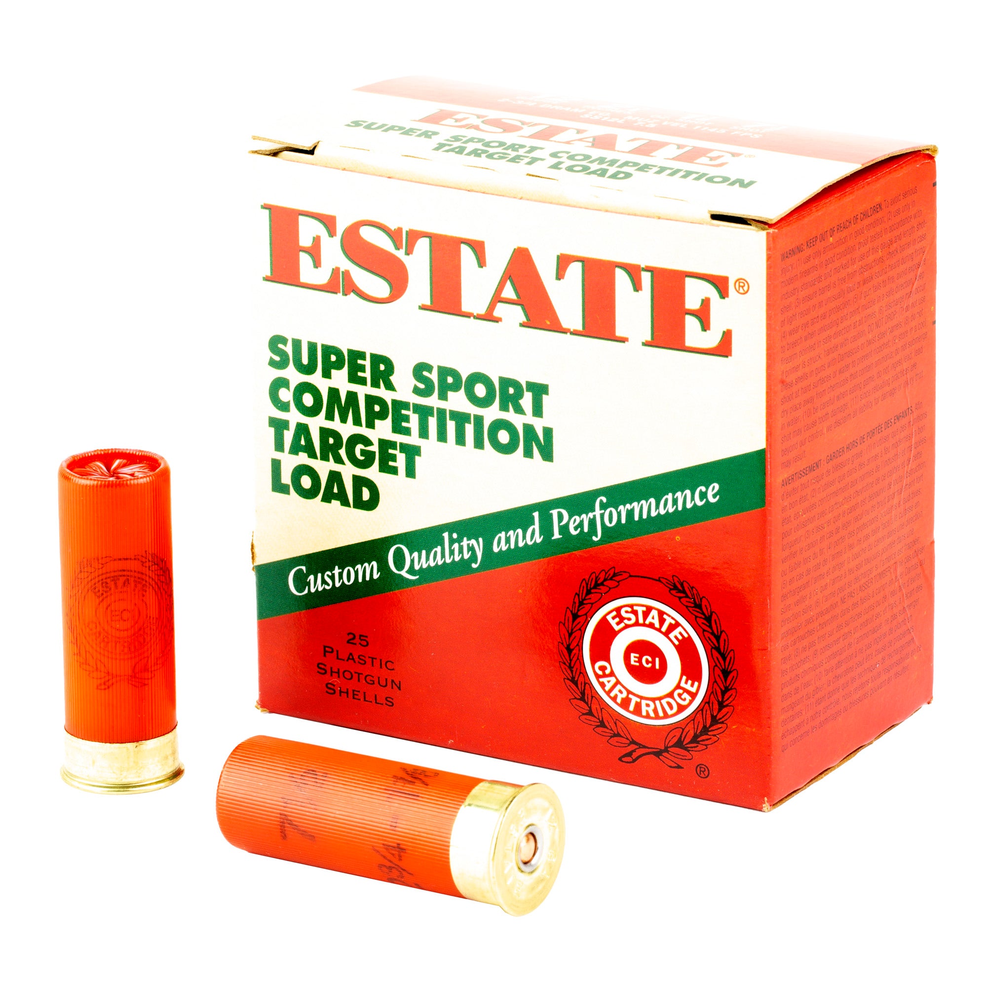 Federal Estate 12 Gauge Shotgun Shells - 2 3/4 Dram, 1 1/8 oz, #7.5 Shot, 25/Case