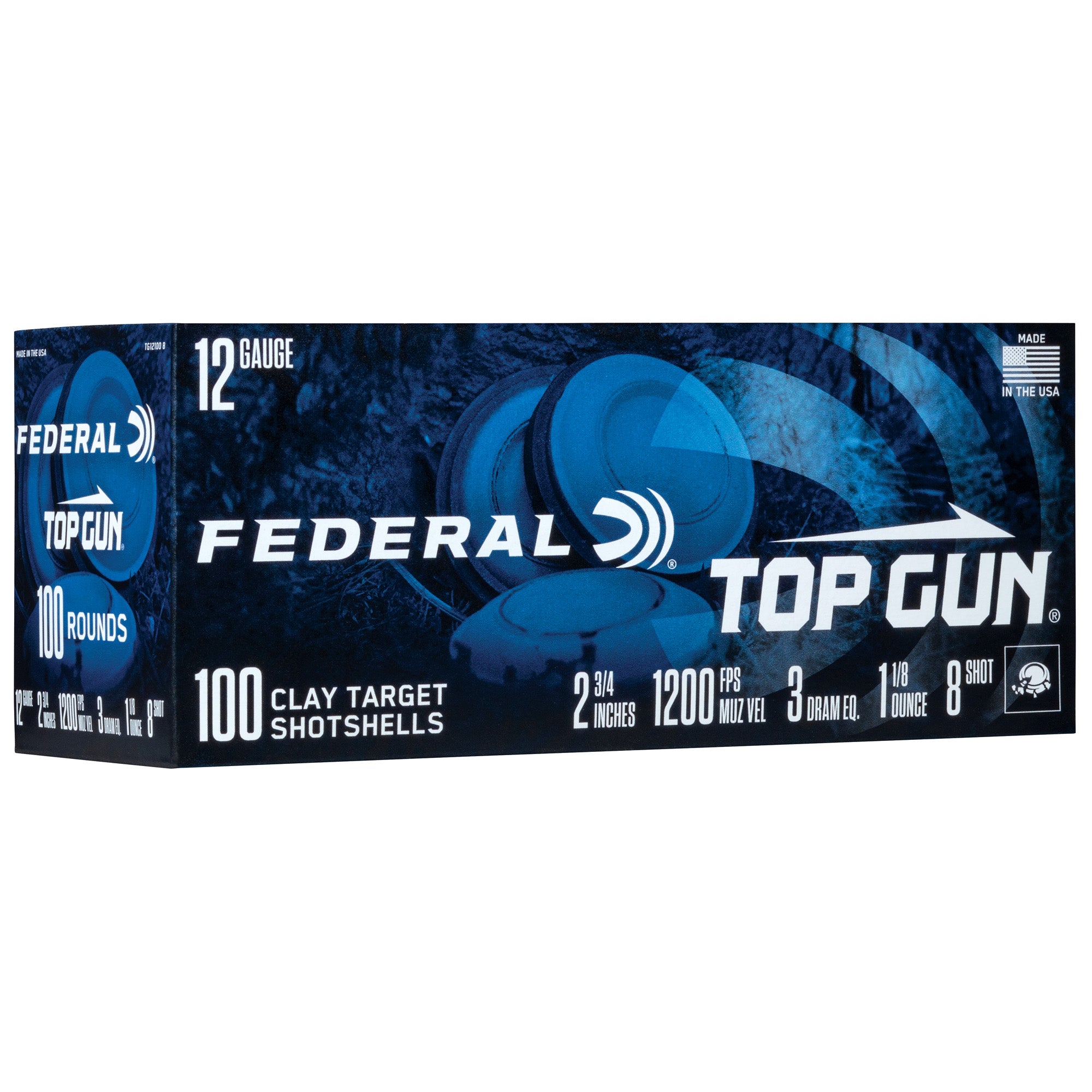 Federal Top Gun 12 Gauge 2.75-inch #8 Shot – High-Performance Hunting and Clays Ammunition