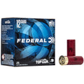 Federal Top Gun 12 Gauge 2.75 inch #8 Shot Shells - 1 1/8 oz, Partition Load, 25 per Box