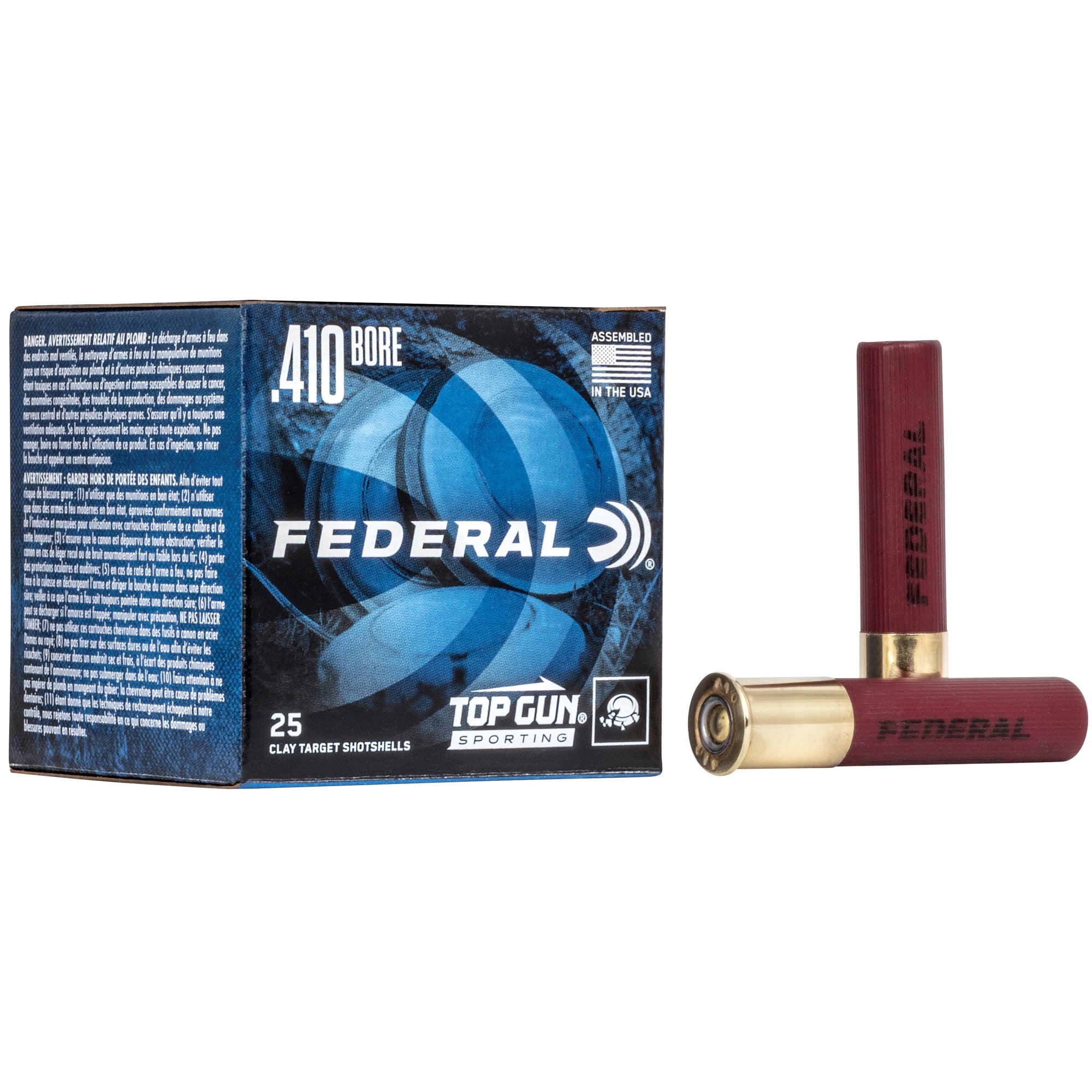 Federal Top Gun Sporting 410 Bore Shotshells – 1/2 oz #7.5, 25 Rounds per Box