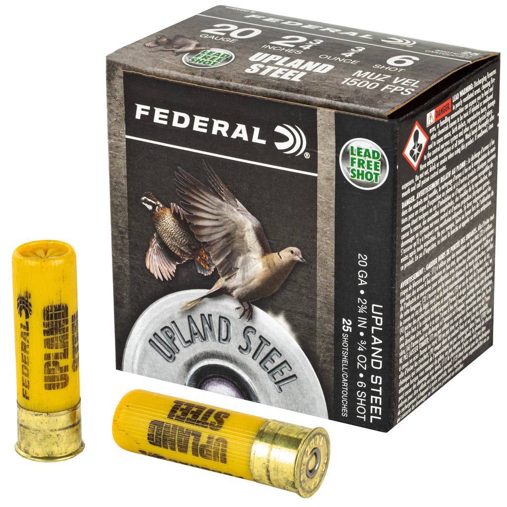 Federal Upland Steel 20 Gauge #6 Shot – Reliable Steel Shot for Light Upland Game