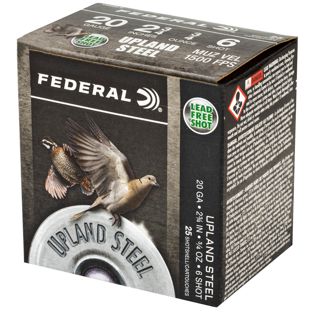 Federal Upland Steel 20 Gauge #6 Shot – Reliable Steel Shot for Light Upland Game