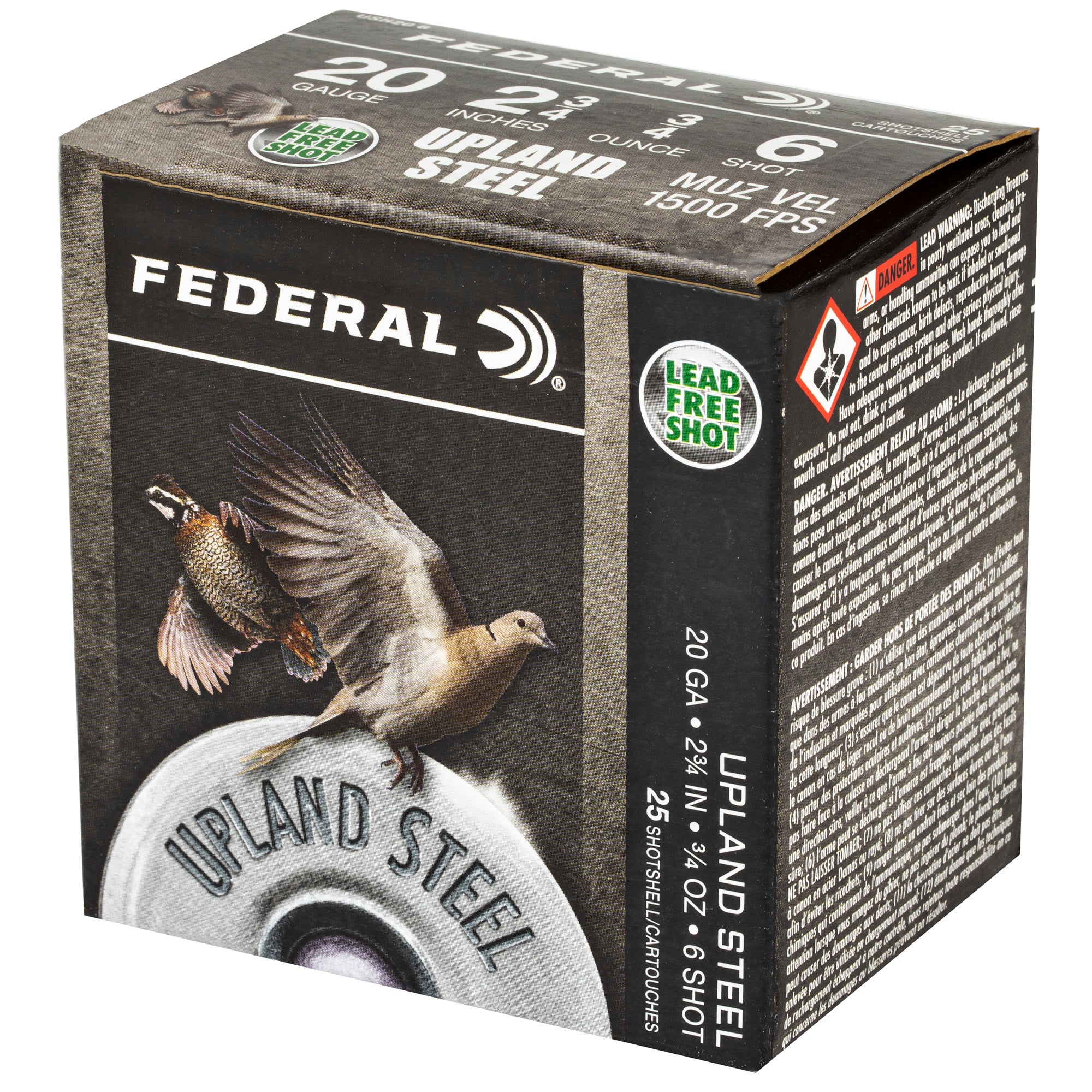 Federal Upland Steel 20 Gauge #6 Shot – Reliable Steel Shot for Light Upland Game