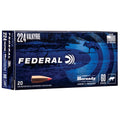 Federal Varmint & Predator .224 Valkyrie 60 Grain V-Max Ammunition (20 Rounds per Box)